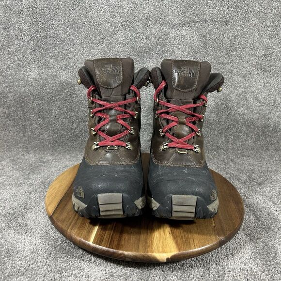 The North Face Chilkat II Luxe Mens Size 9 Black Brown Waterproof Winter Boots main image 6